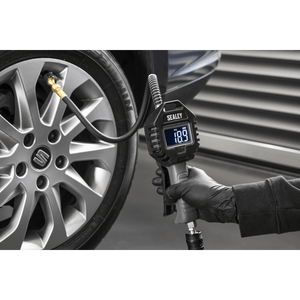 Sealey SA500 Rechargeable Digital Tyre Inflator with Clip-On Connector - SA500 - Sealey Tools UK - Trade Counter Direct