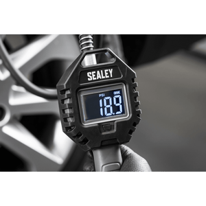 Sealey SA500 Rechargeable Digital Tyre Inflator with Clip-On Connector - SA500 - Sealey Tools UK - Trade Counter Direct