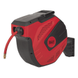 Sealey SA822 Air Hose Reel Auto - Rewind Control 15m Ø10mm ID - Rubber Hose - SA822 - Sealey Tools UK - Trade Counter Direct