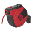 Sealey SA824 Air Hose Reel Auto - Rewind Control 30m Ø10mm ID - Rubber Hose - SA824 - Sealey Tools UK - Trade Counter Direct