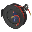 Sealey SA85 Retractable Air Hose Steel Reel 20m Ø10mm ID Rubber Hose - SA85 - Sealey Tools UK - Trade Counter Direct