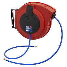 Sealey SA895 Retractable Air Hose Reel HD Mechanism 10m Ø10mm ID PU Hose - SA895 - Sealey Tools UK - Trade Counter Direct