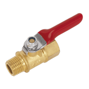 Sealey SA906 Lever Ball Valve 1/4"BSPT (M) x 1/4"BSP (F) - SA906 - Sealey Tools UK - Trade Counter Direct