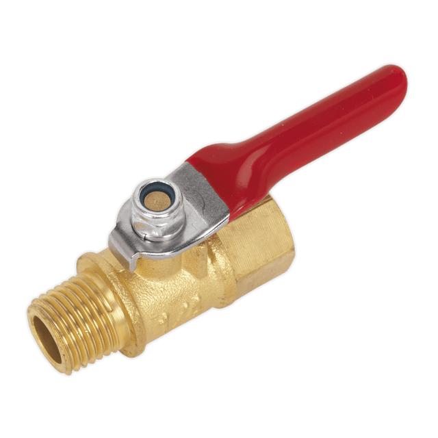 Sealey SA906 Lever Ball Valve 1/4"BSPT (M) x 1/4"BSP (F) - SA906 - Sealey Tools UK - Trade Counter Direct