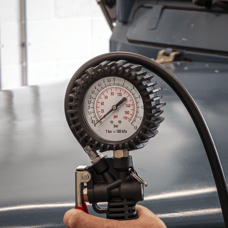Sealey SA9302 Tyre Inflator with Pressure Gauge and Clip-On Connector - SA9302 - Sealey Tools UK - Trade Counter Direct