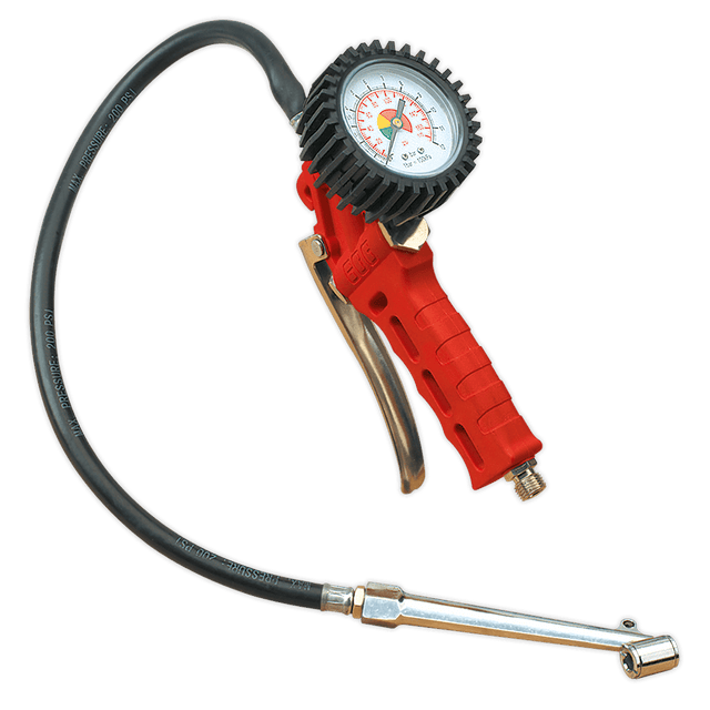 Sealey SA9312 Tyre Inflator with Twin Push-On Connector - SA9312 - Sealey Tools UK - Trade Counter Direct