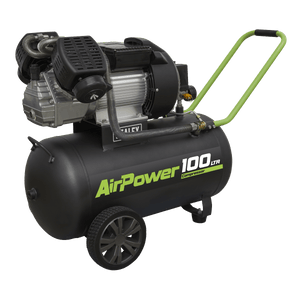 Sealey SAC10030VE Compressor 100ltr V - Twin Direct Drive 3hp - Direct Drive - SLY-18904 - Sealey Tools UK - Trade Counter Direct