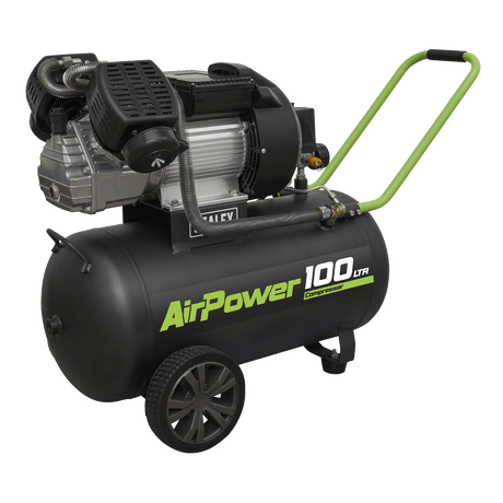 Sealey SAC10030VE Compressor 100ltr V - Twin Direct Drive 3hp - Direct Drive - SLY-18904 - Sealey Tools UK - Trade Counter Direct
