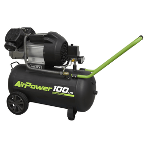 Sealey SAC10030VE Compressor 100ltr V - Twin Direct Drive 3hp - Direct Drive - SLY-18904 - Sealey Tools UK - Trade Counter Direct