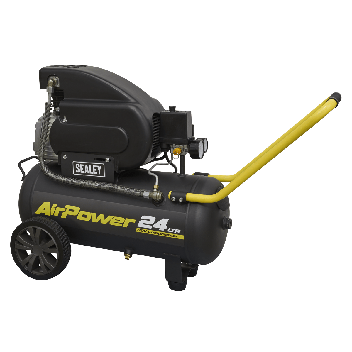 Sealey SAC2420E110V Air Compressor 24L Direct Drive 2hp 110V - SAC2420E110V - Sealey Tools UK - Trade Counter Direct