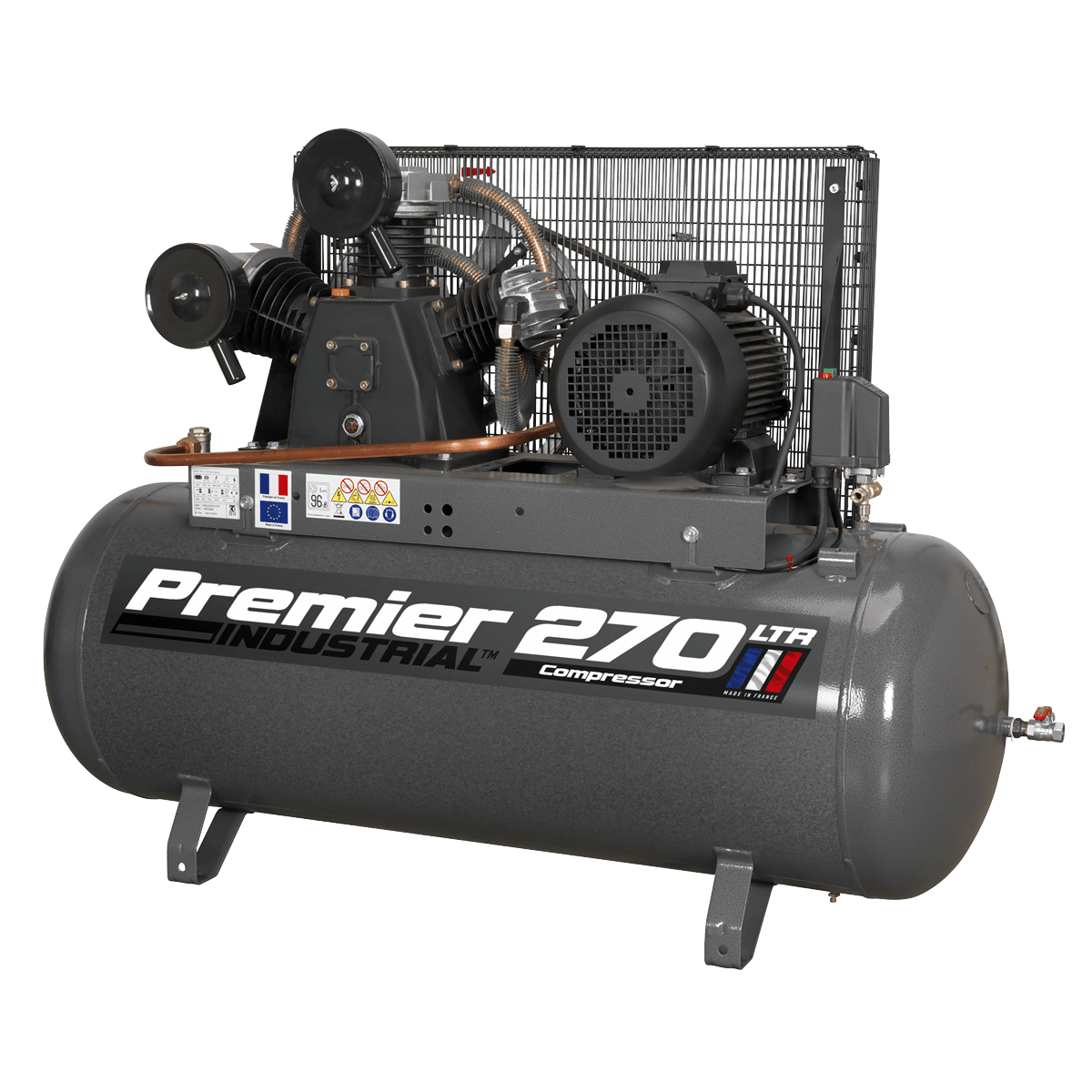 Sealey SAC32775B Air Compressor 270L Belt Drive 7.5hp 3ph - SAC32775B - Sealey Tools UK - Trade Counter Direct