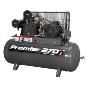 Sealey SAC32775B Air Compressor 270L Belt Drive 7.5hp 3ph - SAC32775B - Sealey Tools UK - Trade Counter Direct