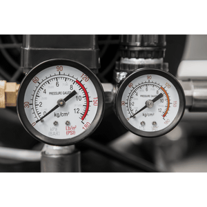 Sealey SAC5030VEKIT 50L Direct Drive V - Twin Air Compressor 3hp with Air Accessory Kit - SAC5030VEKIT - Sealey Tools UK - Trade Counter Direct