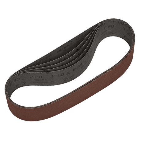 Sealey SB007 Sanding Belt 50 x 686mm 80Grit Pack of 5 - SB007 - Sealey Tools UK - Trade Counter Direct