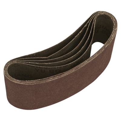 Sealey SB120457 76 x 457mm Sanding Belt 120Grit - Pack of 5 - SB120457 - Sealey Tools UK - Trade Counter Direct