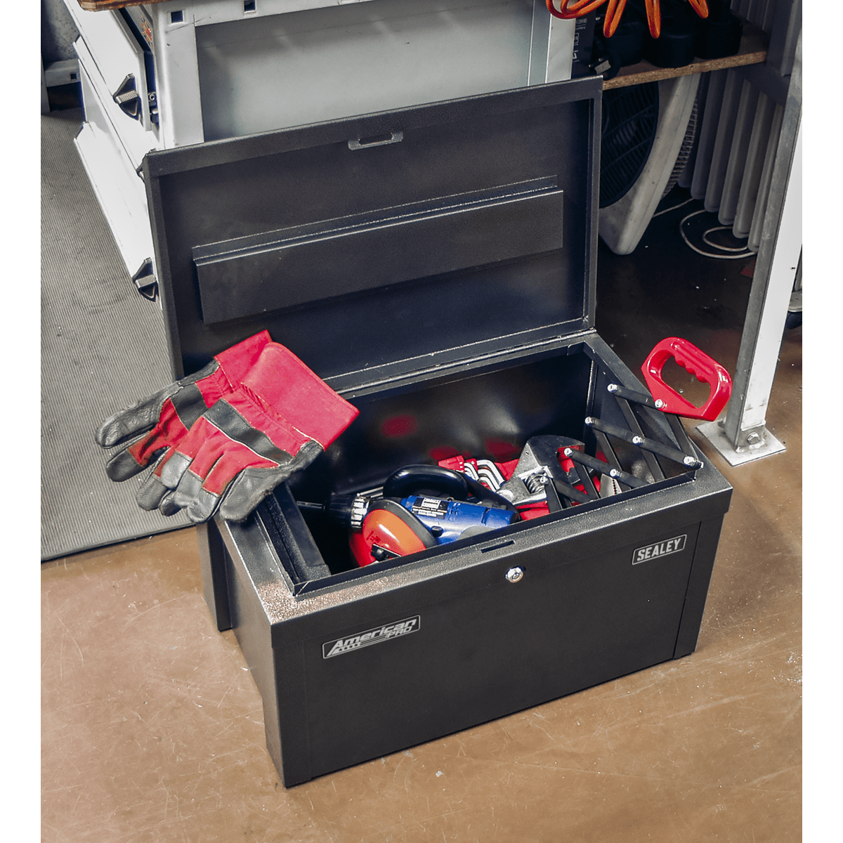 Sealey SB565 American PRO® Steel Storage Chest 565 x 350 x 320mm - SB565 - Sealey Tools UK - Trade Counter Direct