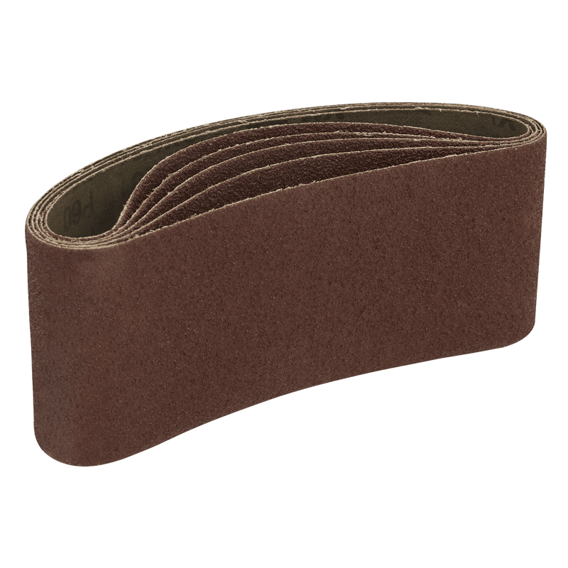 Sealey SB60457 76 x 457mm Sanding Belt 60Grit - Pack of 5 - SB60457 - Sealey Tools UK - Trade Counter Direct