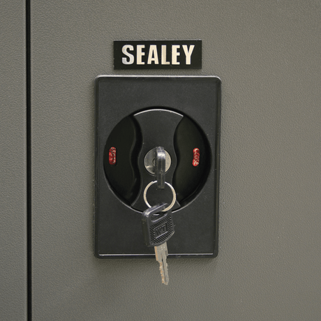 Sealey SC02 Floor Cabinet 2 Door 4 Shelf & Hanging Rail - SC02 - Sealey Tools UK - Trade Counter Direct