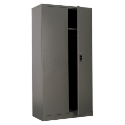 Sealey SC02 Floor Cabinet 2 Door 4 Shelf & Hanging Rail - SC02 - Sealey Tools UK - Trade Counter Direct