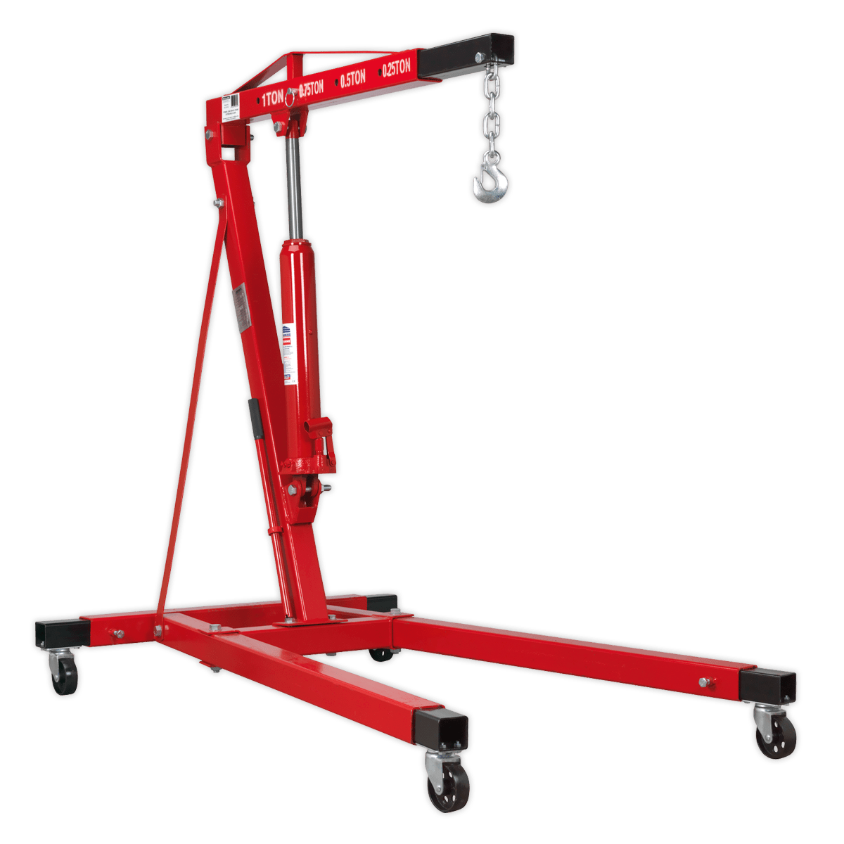 Sealey SC10LR Engine Crane 1tonne Long Reach Extendable Legs - SC10LR - Sealey Tools UK - Trade Counter Direct