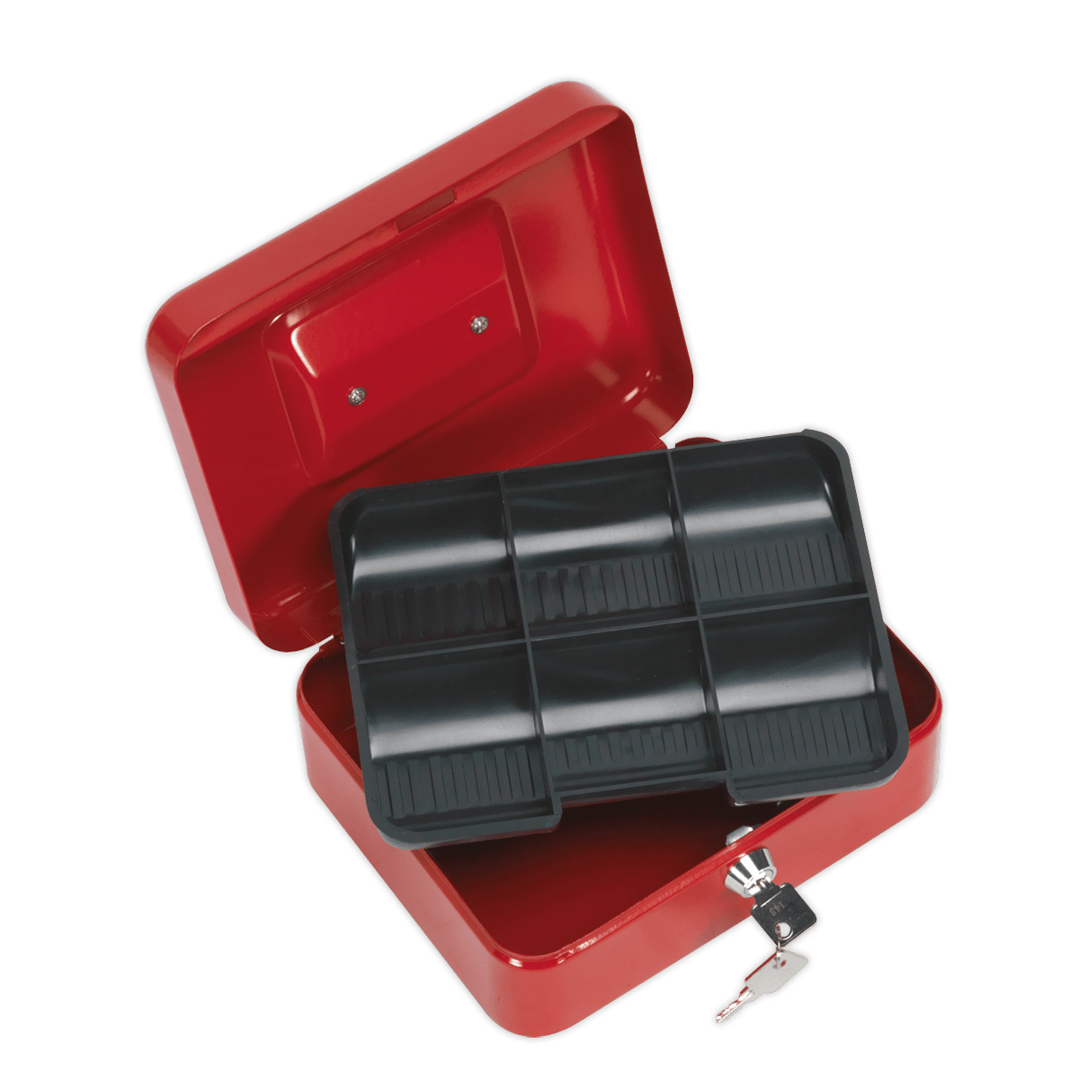Sealey SCB2 Key Lock Cash Box 200 x 160 x 90mm - SCB2 - Sealey Tools UK - Trade Counter Direct