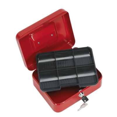 Sealey SCB2 Key Lock Cash Box 200 x 160 x 90mm - SCB2 - Sealey Tools UK - Trade Counter Direct