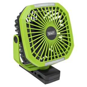 Sealey SCF8WL 8" Portable Clip Fan with Worklight - SCF8WL - Sealey Tools UK - Trade Counter Direct