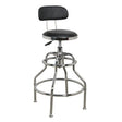 Sealey SCR14 Workshop Stool Pneumatic with Adjustable Height Swivel Seat & Back Rest - Workshop Stools - SLY-16733 - Sealey Tools UK - Trade Counter Direct