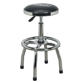 Sealey SCR17 Workshop Stool Heavy - Duty Pneumatic with Adjustable Height Swivel Seat - SCR17 - Sealey Tools UK - Trade Counter Direct