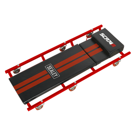 Sealey SCR74 Creeper 40" with Steel Frame, 6 Wheels & Adjustable Headrest Deluxe American - Style - SCR74 - Sealey Tools UK - Trade Counter Direct