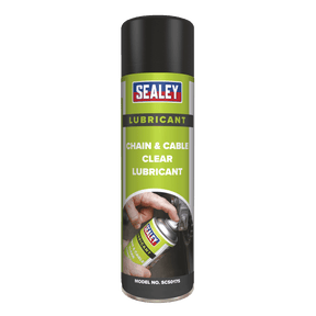 Sealey SCS017S Chain & Cable Clear Lubricant 500ml - SCS017S - Sealey Tools UK - Trade Counter Direct