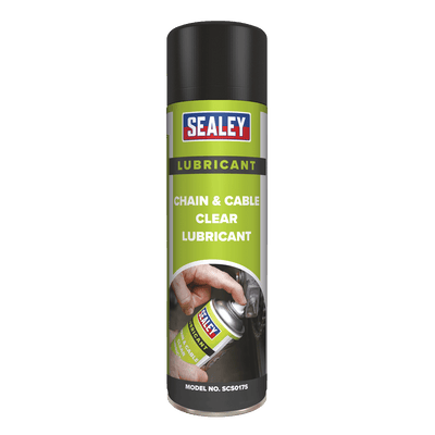 Sealey SCS017S Chain & Cable Clear Lubricant 500ml - SCS017S - Sealey Tools UK - Trade Counter Direct