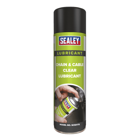 Sealey SCS017S Chain & Cable Clear Lubricant 500ml - SCS017S - Sealey Tools UK - Trade Counter Direct
