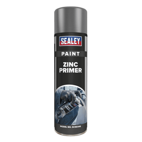 Sealey SCS034S Grey Zinc Primer Paint 500ml - SCS034S - Sealey Tools UK - Trade Counter Direct