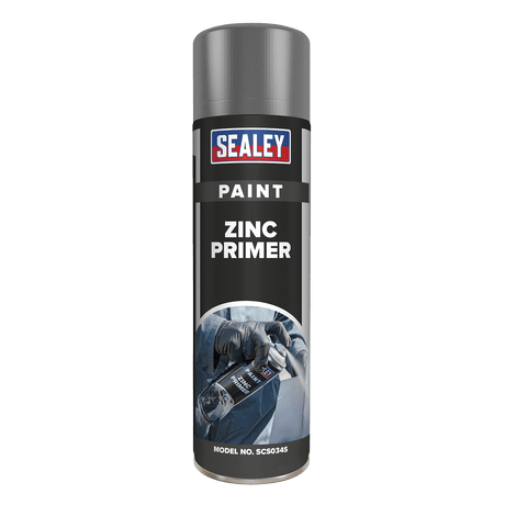 Sealey SCS034S Grey Zinc Primer Paint 500ml - SCS034S - Sealey Tools UK - Trade Counter Direct