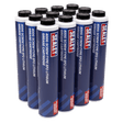 Sealey SCS108 Screw - Type EP2 Lithium Grease Cartridge 400g Pack of 12 - SCS108 - Sealey Tools UK - Trade Counter Direct