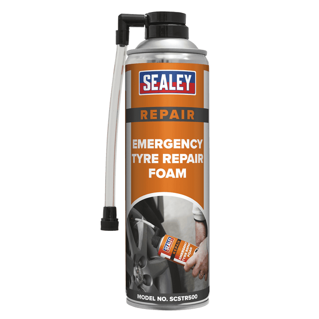 Sealey SCSTR500 Emergency Tyre Repair Foam 500ml - SCSTR500 - Sealey Tools UK - Trade Counter Direct