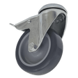 Sealey SCW275SBL Castor Wheel Bolt Hole Swivel with Total Lock Ø75mm - SCW275SBL - Sealey Tools UK - Trade Counter Direct