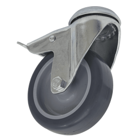Sealey SCW275SBL Castor Wheel Bolt Hole Swivel with Total Lock Ø75mm - SCW275SBL - Sealey Tools UK - Trade Counter Direct