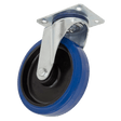 Sealey SCW3100SPEM Heavy - Duty Blue Elastic Rubber Swivel Castor Wheel Ø100mm - Trade - SCW3100SPEM - Sealey Tools UK - Trade Counter Direct