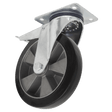 Sealey SCW5152SPLEM Heavy - Duty Rubber Castor Wheel Swivel with Total Lock Ø152mm - Trade - SCW5152SPLEM - Sealey Tools UK - Trade Counter Direct