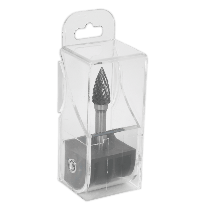 Sealey SDB03 Arc Pointed Nose Tungsten Carbide Rotary Burr 10mm - SDB03 - Sealey Tools UK - Trade Counter Direct