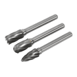 Sealey SDBCK3 Tungsten Carbide Rotary Burr Set 3pc Ripper/Coarse - SDBCK3 - Sealey Tools UK - Trade Counter Direct