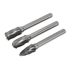 Sealey SDBCK3 Tungsten Carbide Rotary Burr Set 3pc Ripper/Coarse - SDBCK3 - Sealey Tools UK - Trade Counter Direct