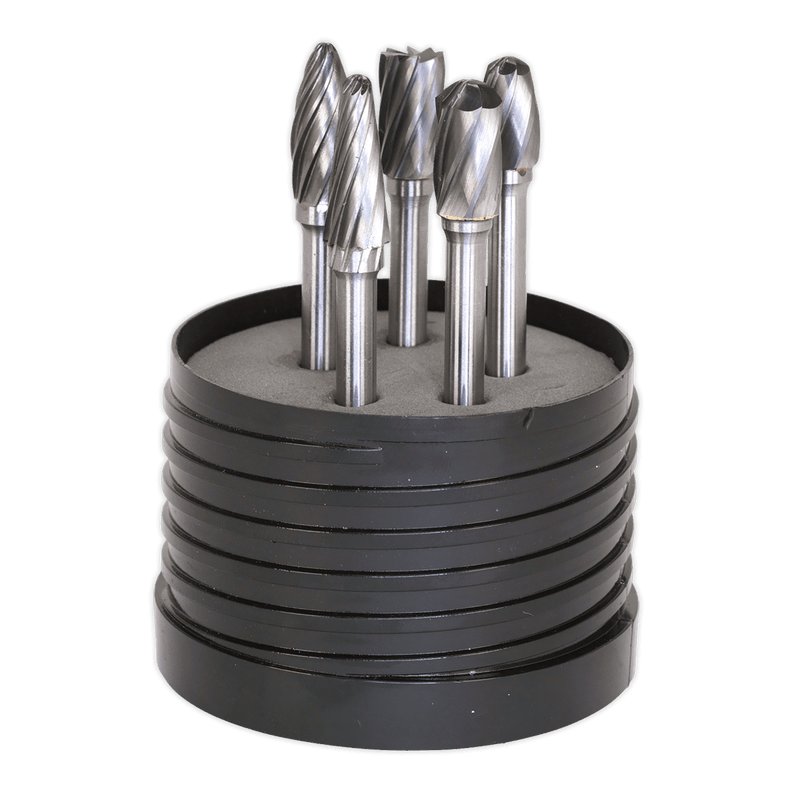 Sealey SDBCK5 Ripper/Coarse Tungsten Carbide Rotary Burr Set 5pc - SDBCK5 - Sealey Tools UK - Trade Counter Direct