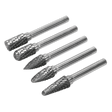 Sealey SDBK5 Tungsten Carbide Rotary Burr Set 5pc - SDBK5 - Sealey Tools UK - Trade Counter Direct