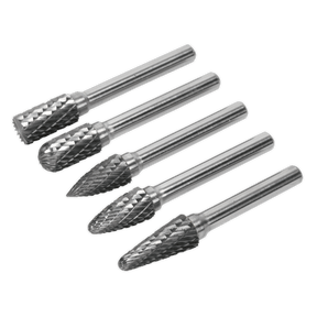Sealey SDBK5 Tungsten Carbide Rotary Burr Set 5pc - SDBK5 - Sealey Tools UK - Trade Counter Direct