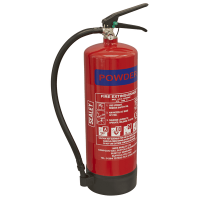 Sealey SDPE06 Dry Powder Fire Extinguisher 6kg - SDPE06 - Sealey Tools UK - Trade Counter Direct