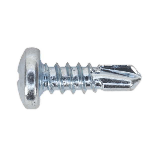 Sealey SDPH4213 Self Drilling Screw 4.2 x 13mm Pan Head Phillips Zinc Pack of 100 - SDPH4213 - Sealey Tools UK - Trade Counter Direct