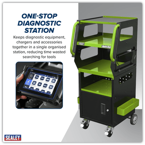 Sealey SDS1G1 Diagnostic Support Station - Green - SDS1G1 - Sealey Tools UK - Trade Counter Direct
